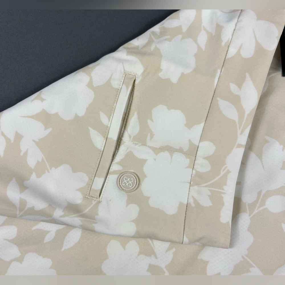 G/FORE Women's Golf Skort Floral Print 6 Beige Polyester - Picture 4 of 7